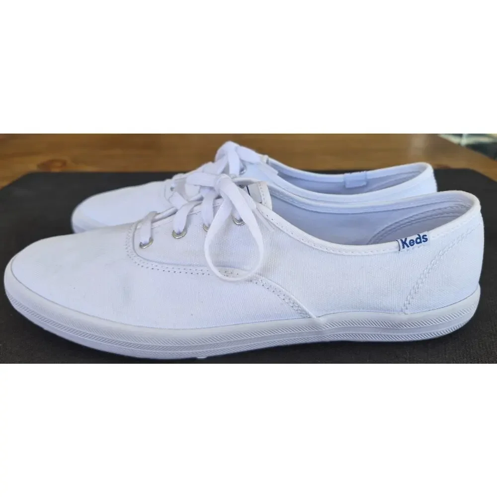 New Keds Champion White Canvas Sneakers Women's Size 9